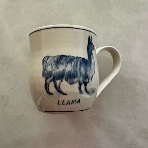Anthropologie Molly Hatch Llama Icon Mug